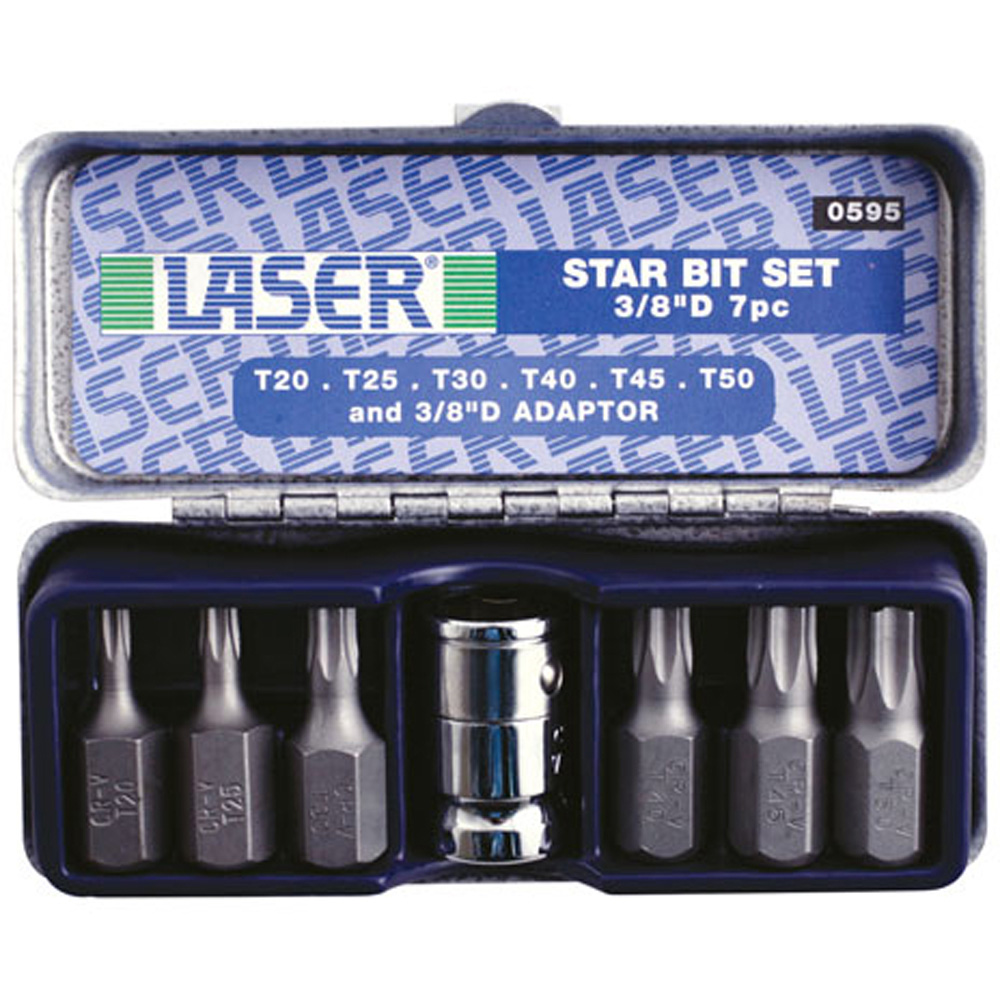 Star Bit Sample Laser 595 7 Piece Star Bit Set | Homebase