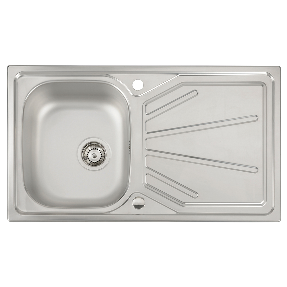 Trydent Stainless Steel 1.0 Bowl Kitchen Sink 860mm Price Comparisons | Compare The Build