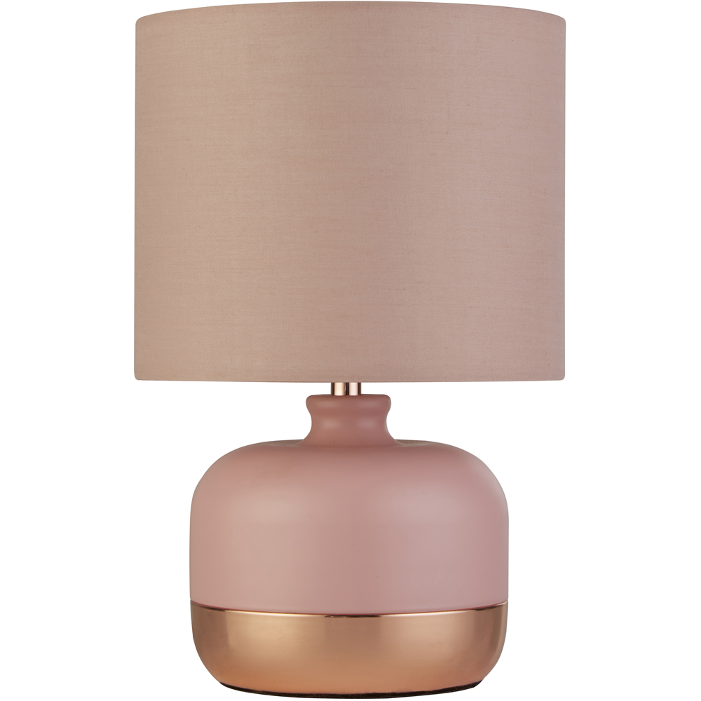 Lighting Collection Pink and Copper Table Lamp Price Comparisons | Compare The Build