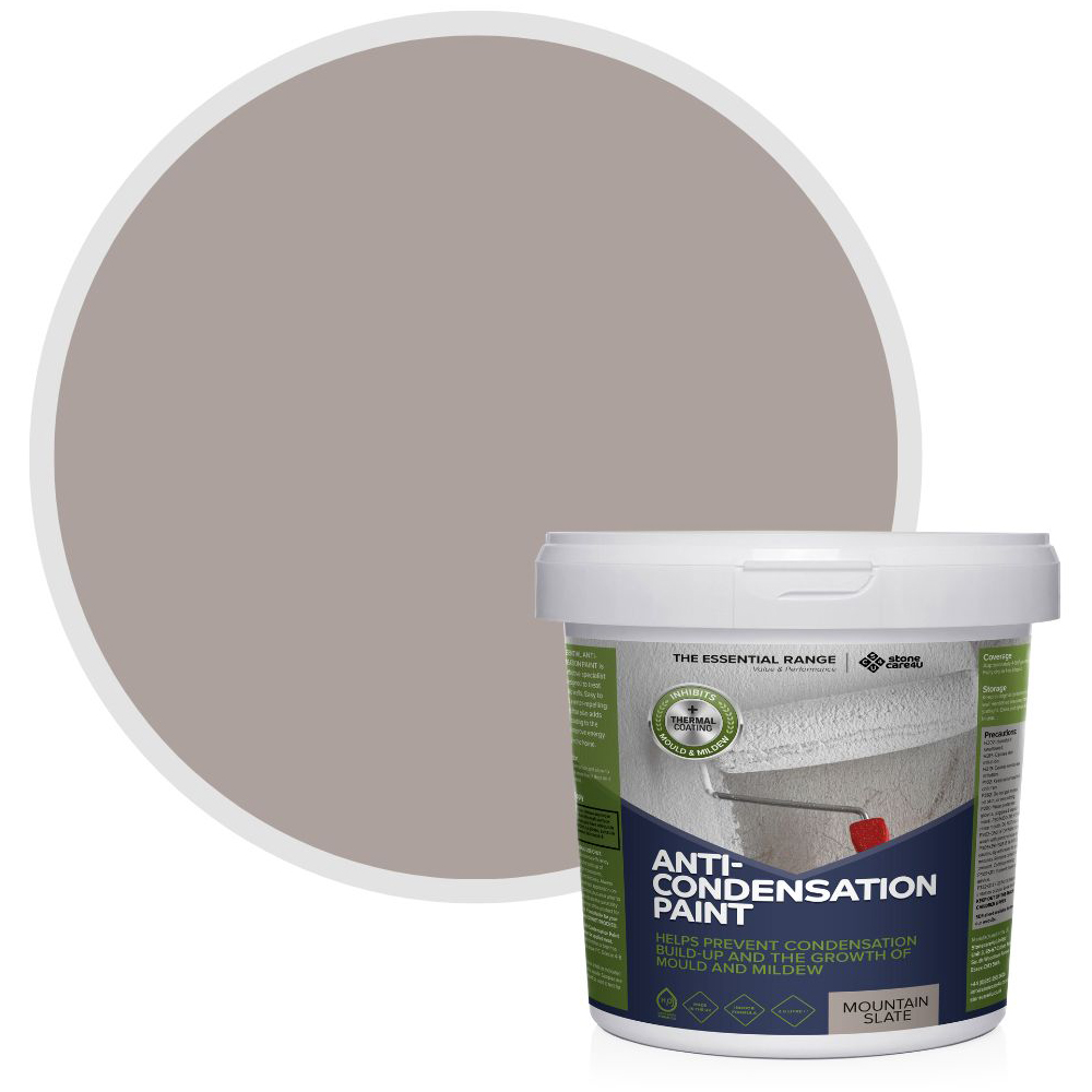 StoneCare4U Essential Walls & Ceilings Mountain Slate Anti Condensation Paint 2.5L Price Comparisons | Compare The Build