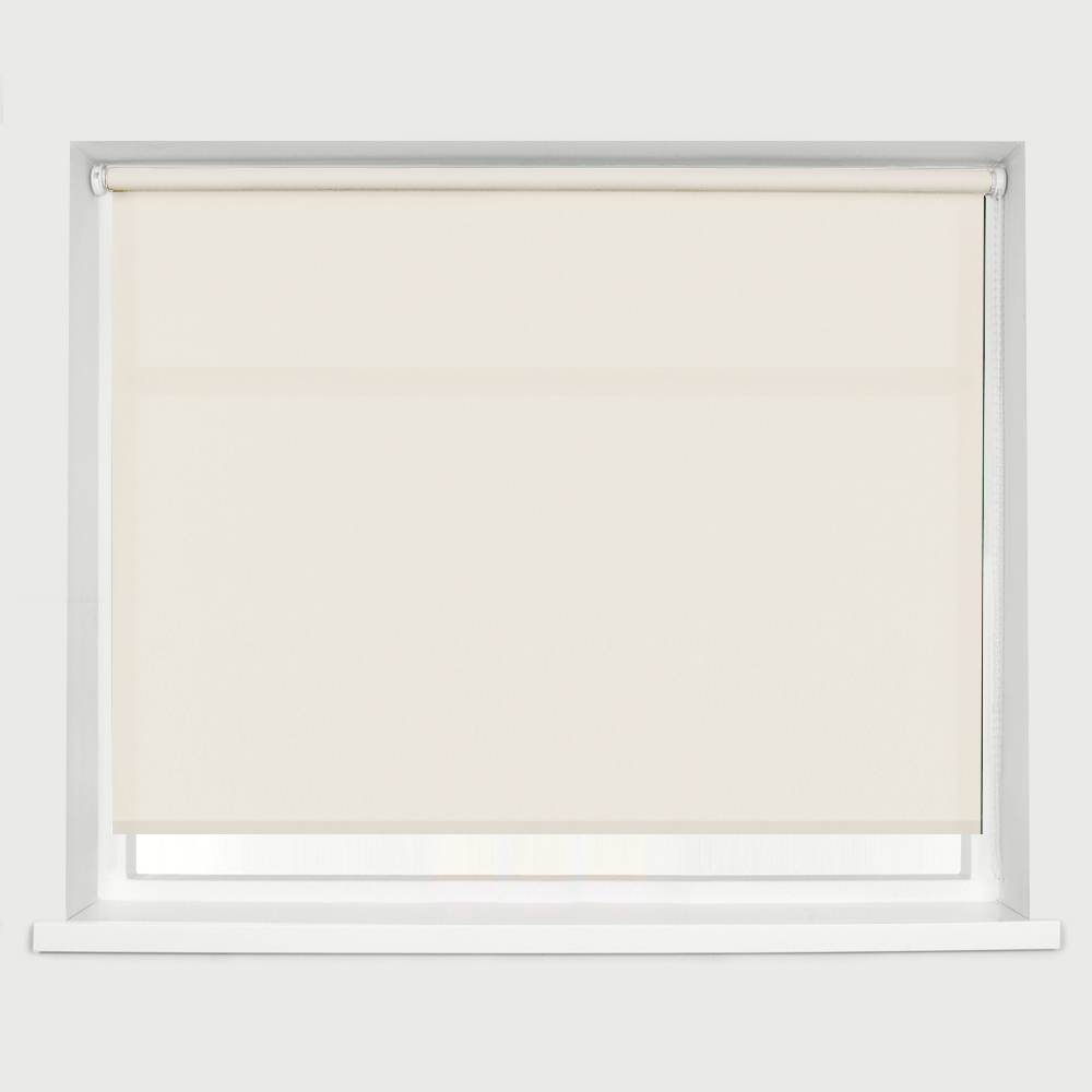 Caecus Blackout Straight Edge Roller Blind Natural 120cm Price Comparisons | Compare The Build
