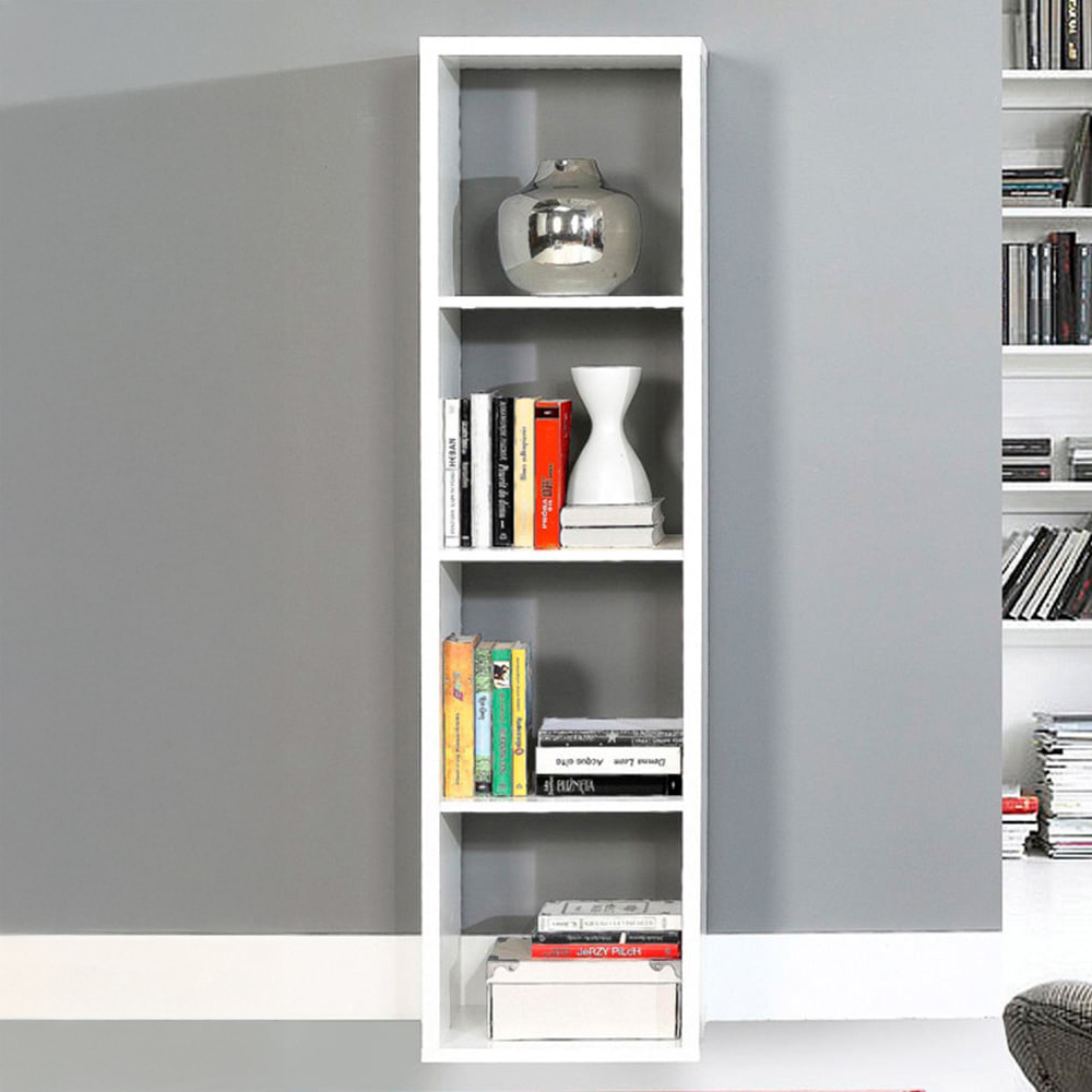 Florence Mauro 3 Shelf Matt White Bookshelf Price Comparisons | Compare The Build