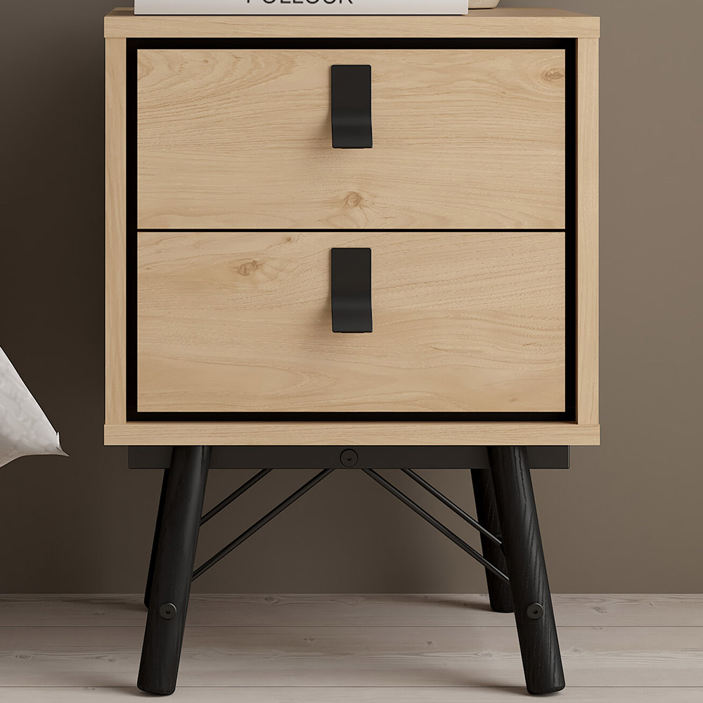 Florence Ry 2 Drawer Jackson Hickory Oak Bedside Table Price Comparisons | Compare The Build