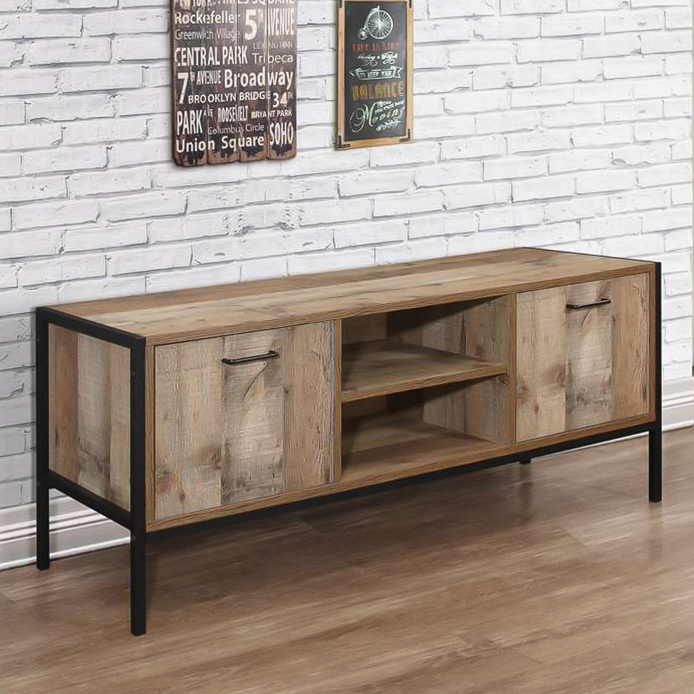 Urban 2 Door 2 Shelf Brown TV Unit Price Comparisons | Compare The Build