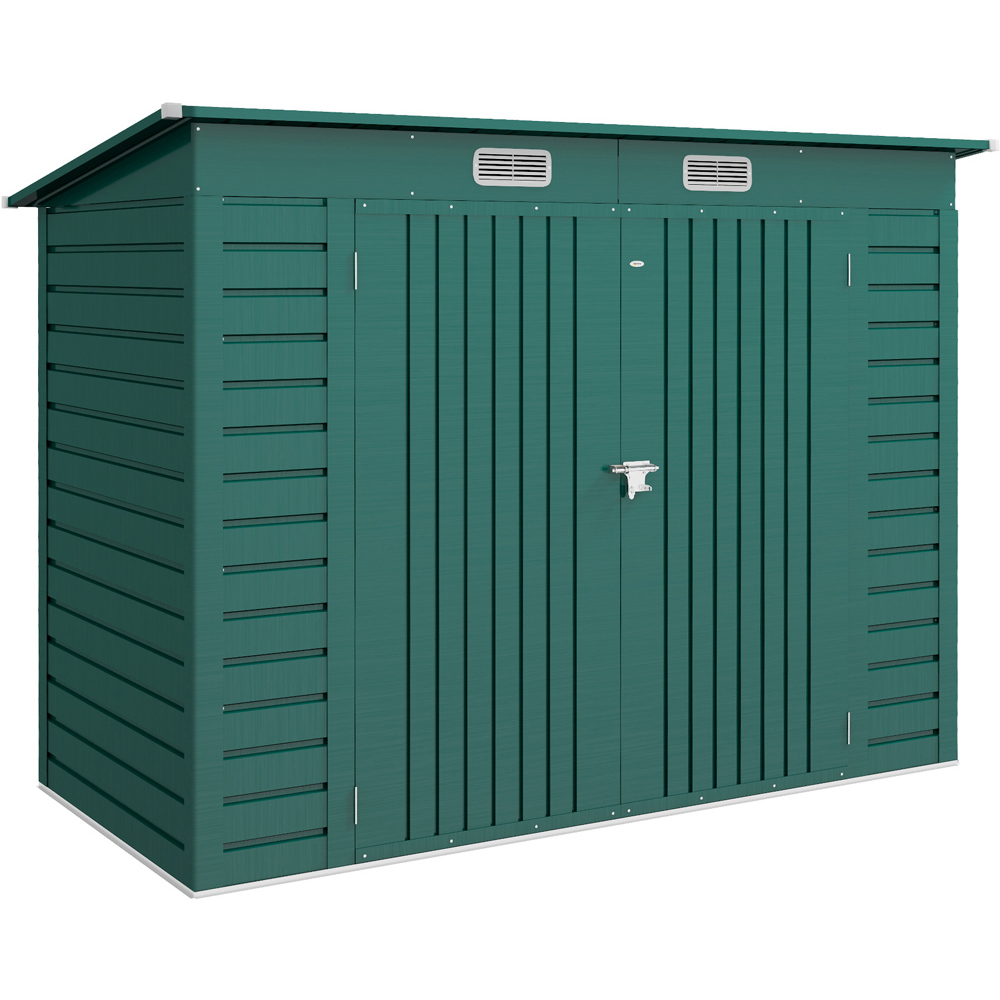 Outsunny 8 x 4ft Green Double Door Garden Storage Shed Price Comparisons | Compare The Build