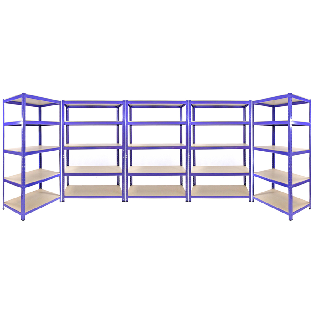 Monster Shop Q-Rax Blue Metal Racking Units 5 Pack | Homebase