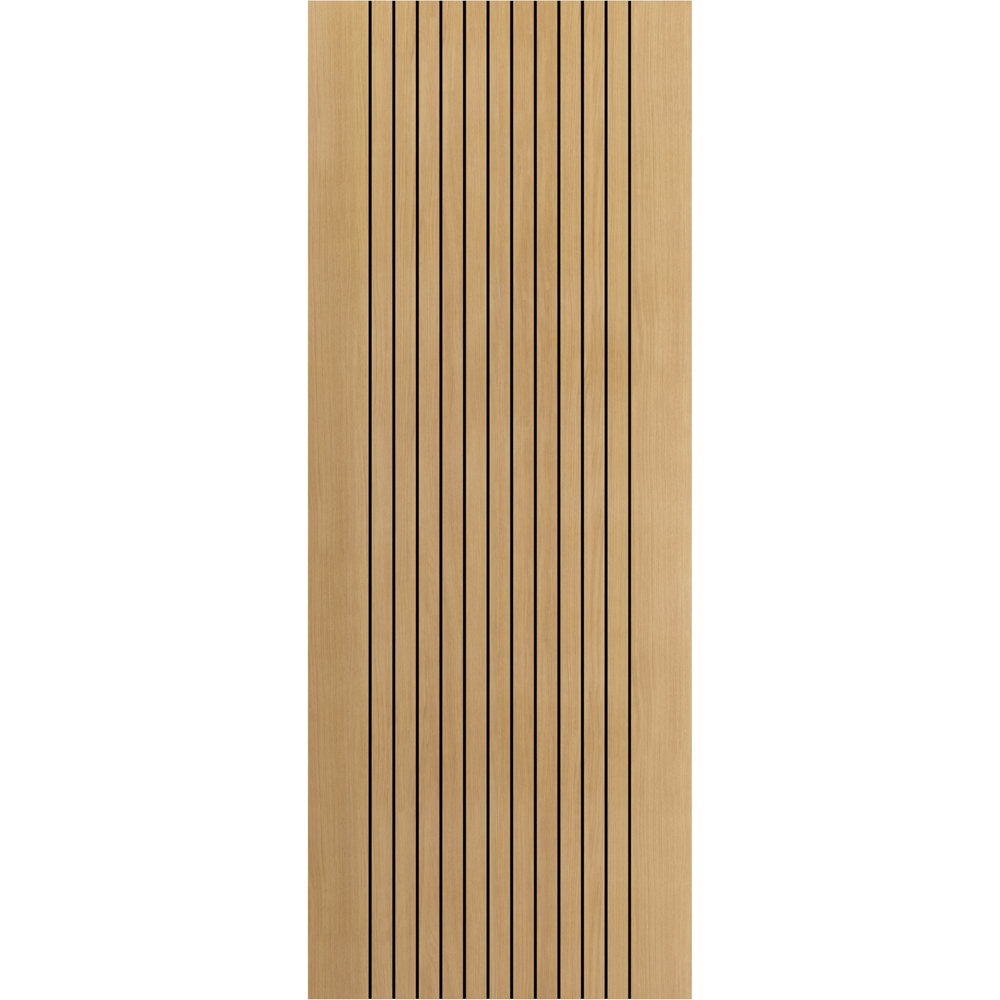 JB Kind Aria Oak Laminated Internal Door 1981 x 838mm Price Comparisons | Compare The Build