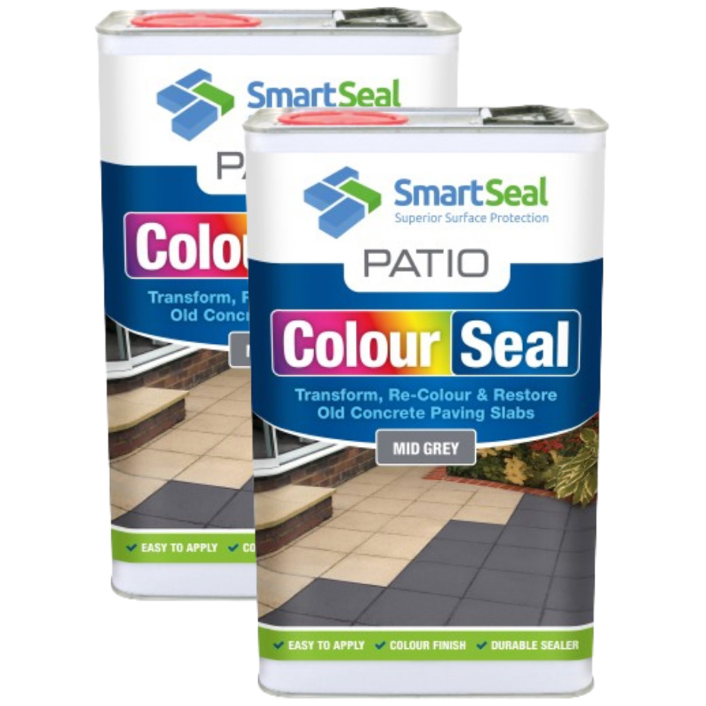 SmartSeal Mid Grey Patio ColourSeal 5L 2 Pack Price Comparisons | Compare The Build