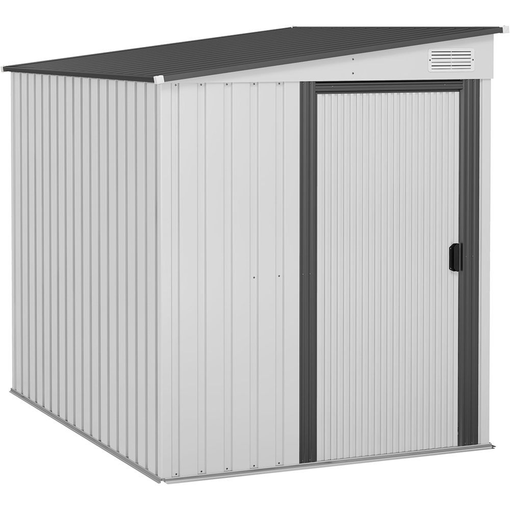 Outsunny 7 x 5ft White Storage Metal Shed Price Comparisons | Compare The Build