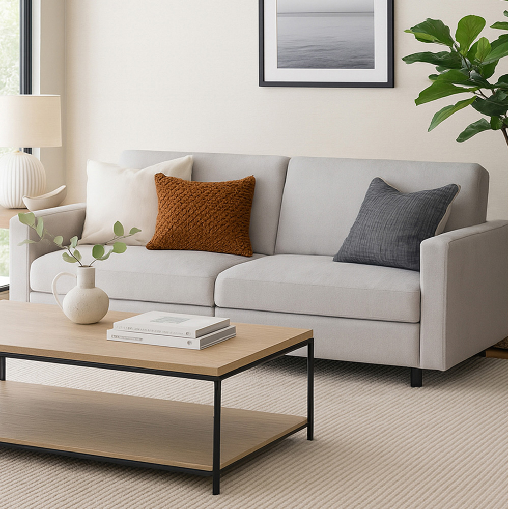 Aspire Vault 2 Seater Grey Sofa Bed with Dual Storage | Homebase