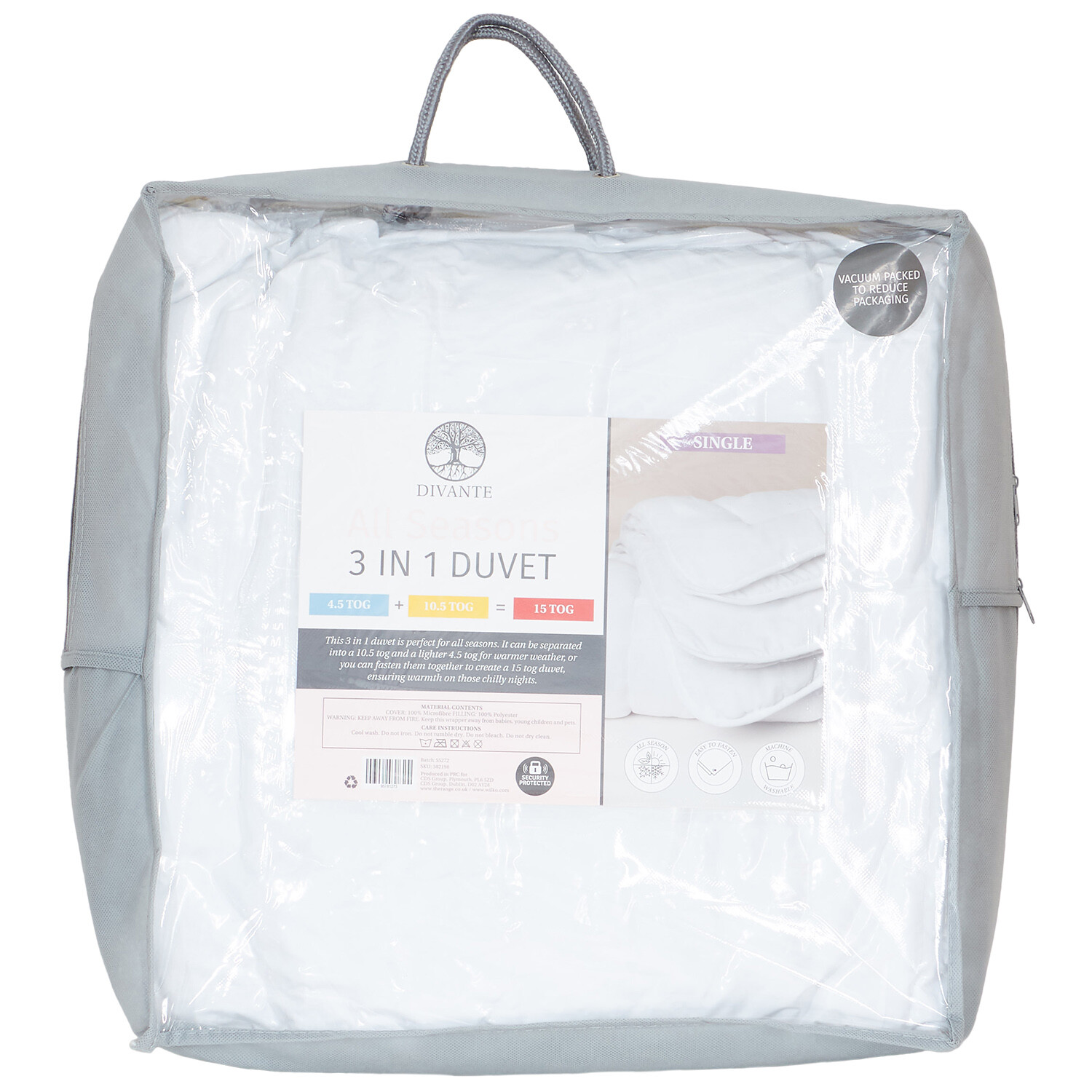 All Seasons Duvet - White / King Size Price Comparisons | Compare The Build