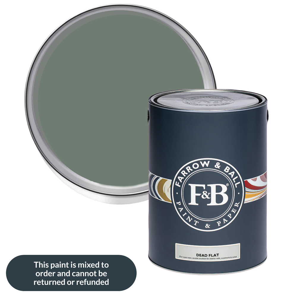 Farrow & Ball Dead Flat Green Smoke Matt Paint 5L Price Comparisons | Compare The Build