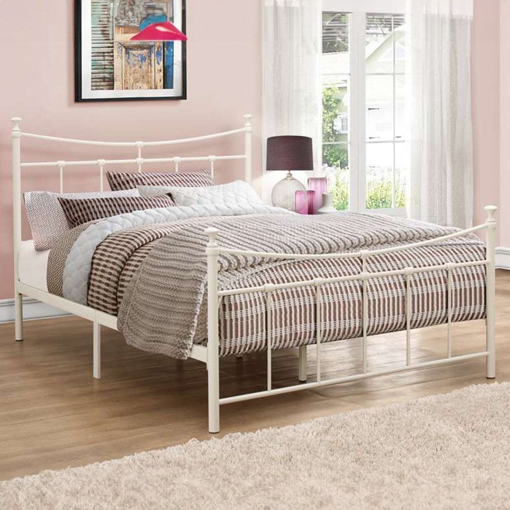 Emily Small Double Cream Bed Frame Price Comparisons | Compare The Build