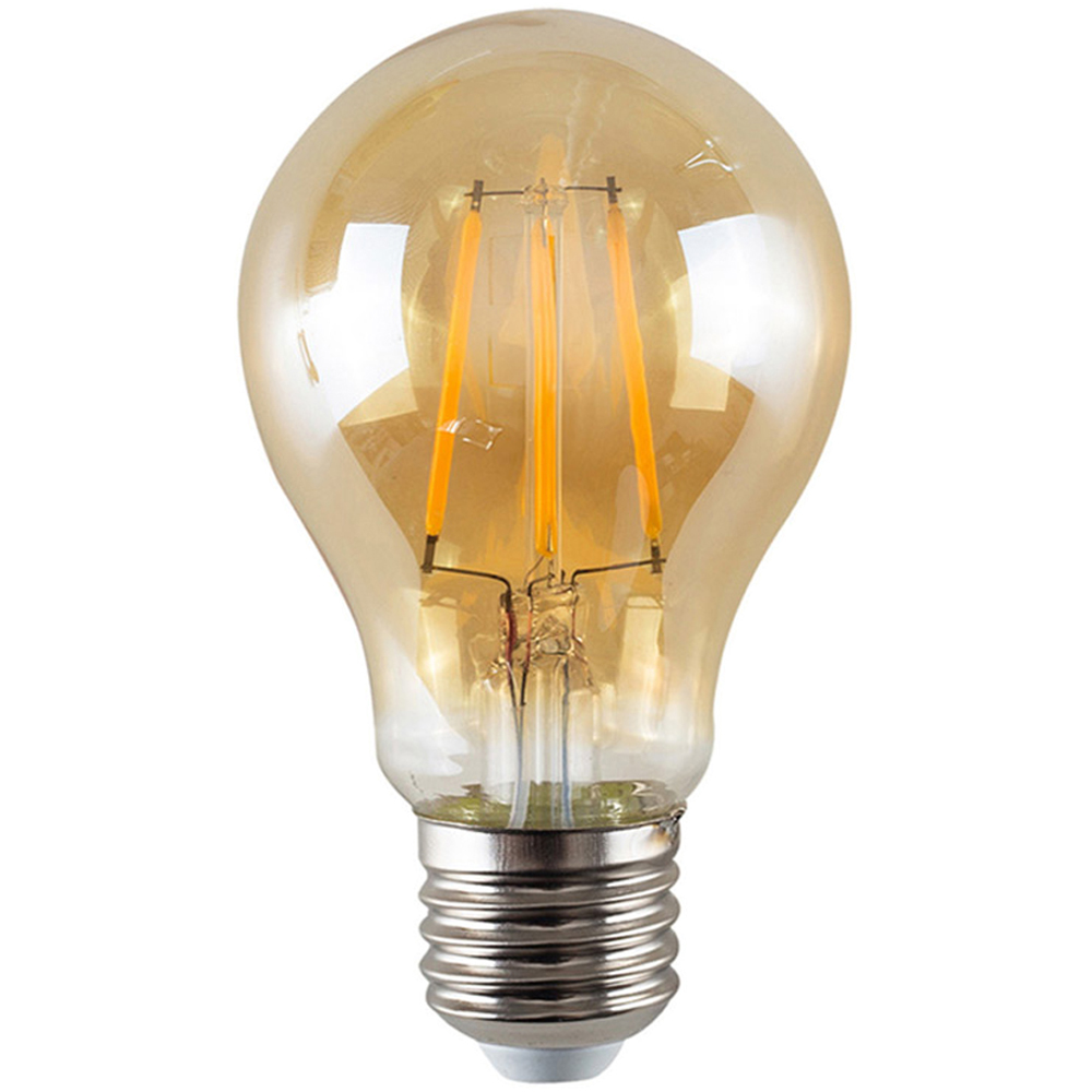 ValueLights Vintage 4W 2700K Warm White LED E27 Amber Glass Light Bulb ...