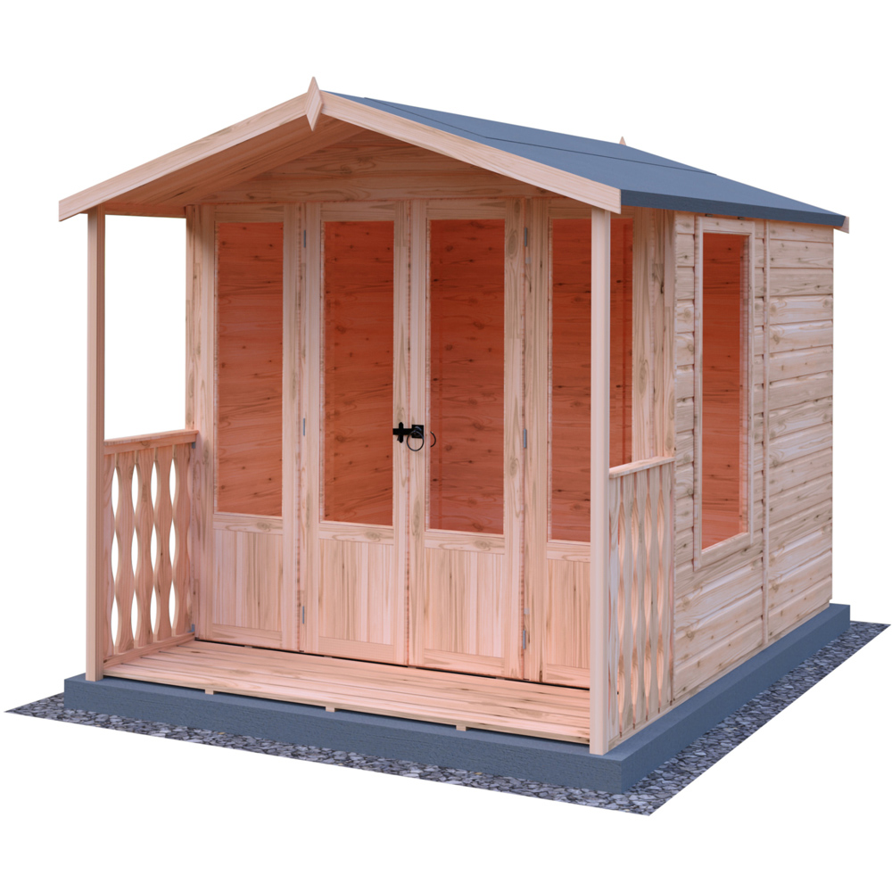 Shire 7 x 7ft Parham Summerhouse with Veranda Price Comparisons | Compare The Build