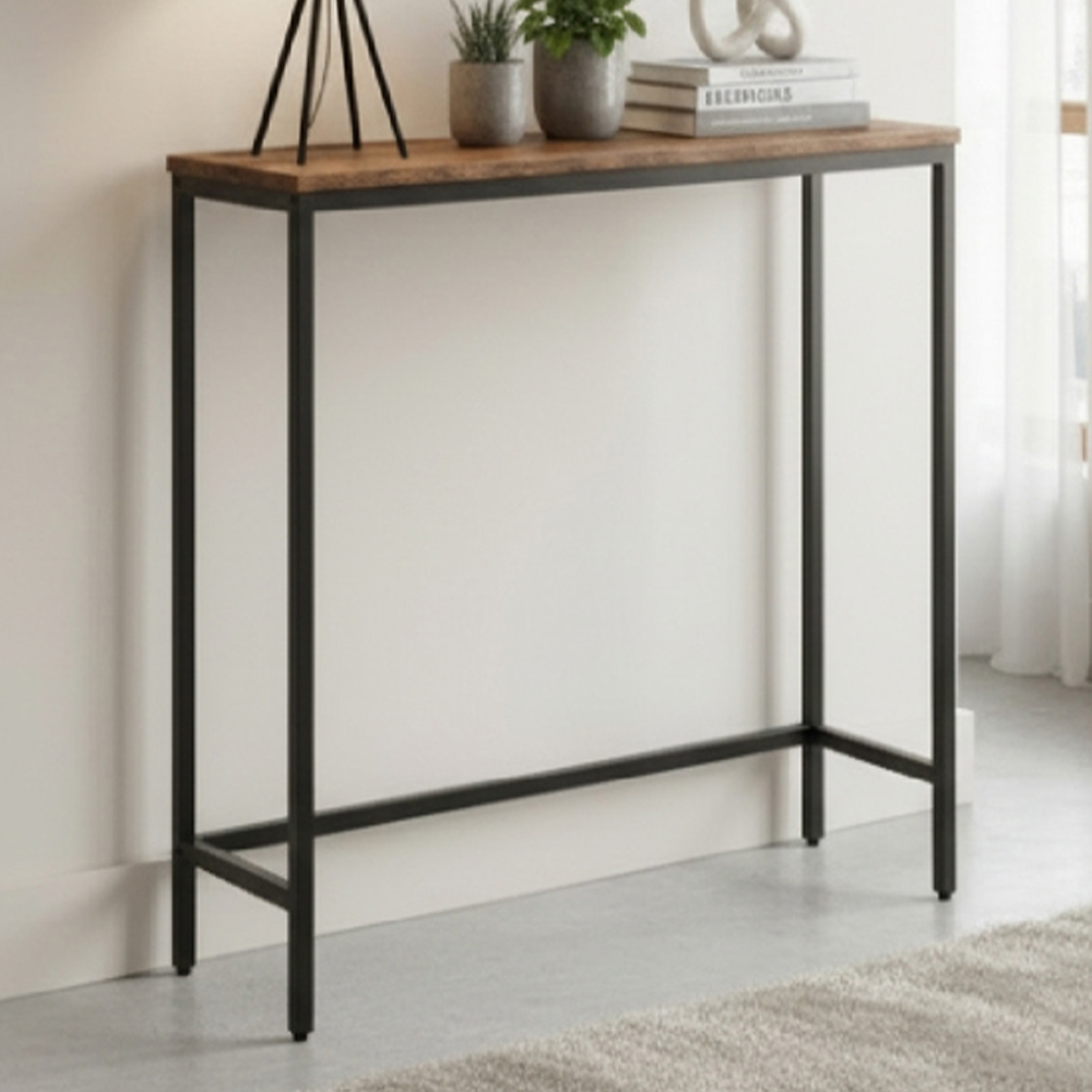 Modcraft Metal Frame Slim Console Table | Homebase