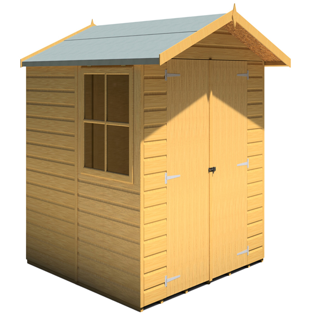 Shire Alderney 7 x 7ft Double Door Dip Treated Shiplap Shed Price Comparisons | Compare The Build