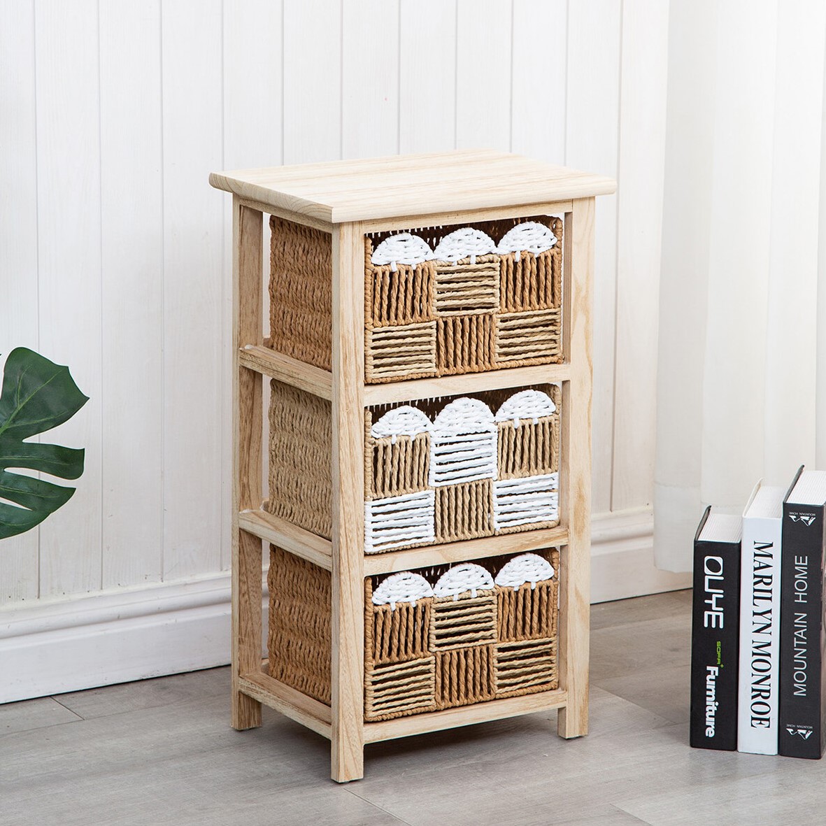 Natural 3 Drawer Storage Tower Price Comparisons | Compare The Build
