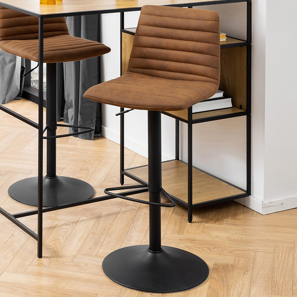 Florence Kimmy Brown Fabric Bar Stool Set of 2 Price Comparisons | Compare The Build