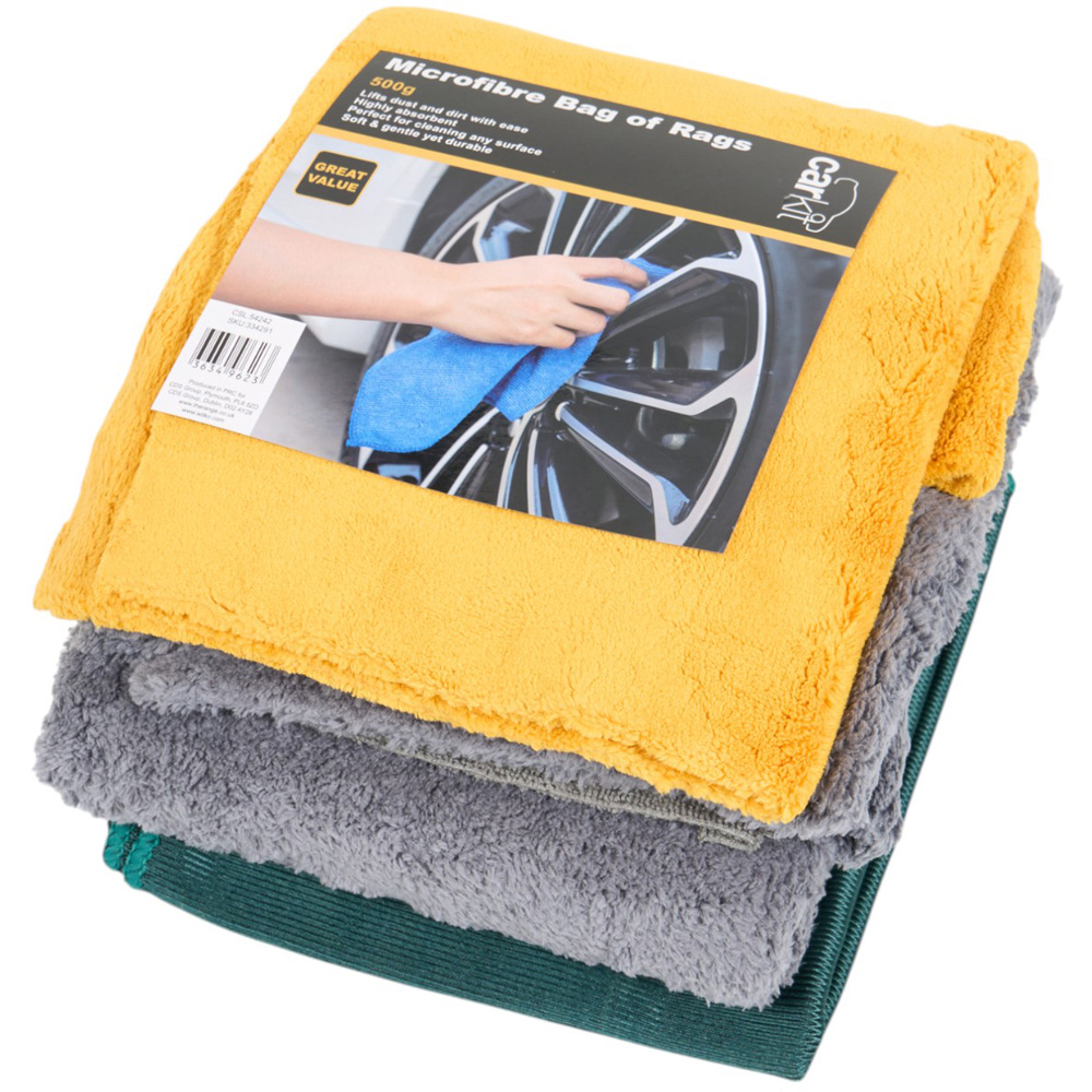 Attachable Rags Microfibre Bag Of Rags | Homebase