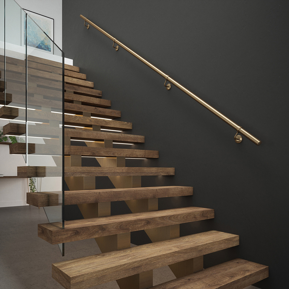 Rothley Stainless Steel Antique Brass Stair Hand Rail Kit 3.6m Price Comparisons | Compare The Build