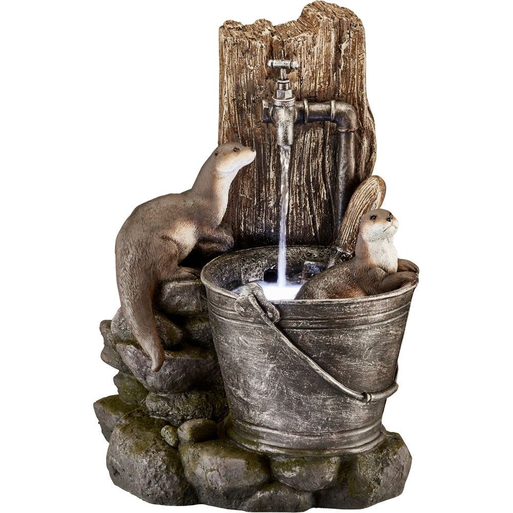 Garden Gear Playing Otters Water Bucket Water Feature Price Comparisons | Compare The Build