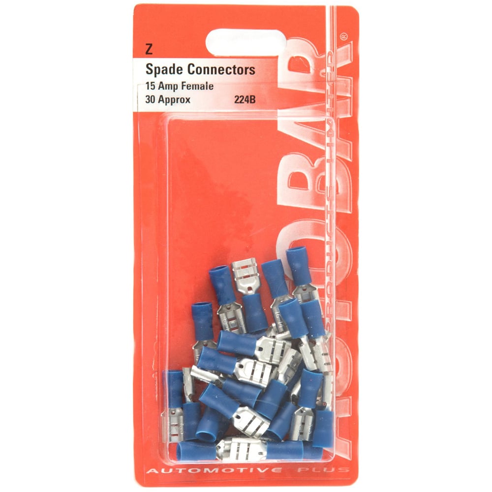 Autobar 15 Amp Female Insulated Spade Connectors 30 Pack Price Comparisons | Compare The Build
