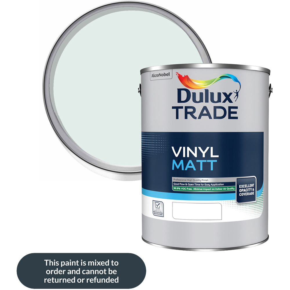 Dulux Trade Jade White Walls and Ceilings Vinyl Matt Paint 5L | Homebase