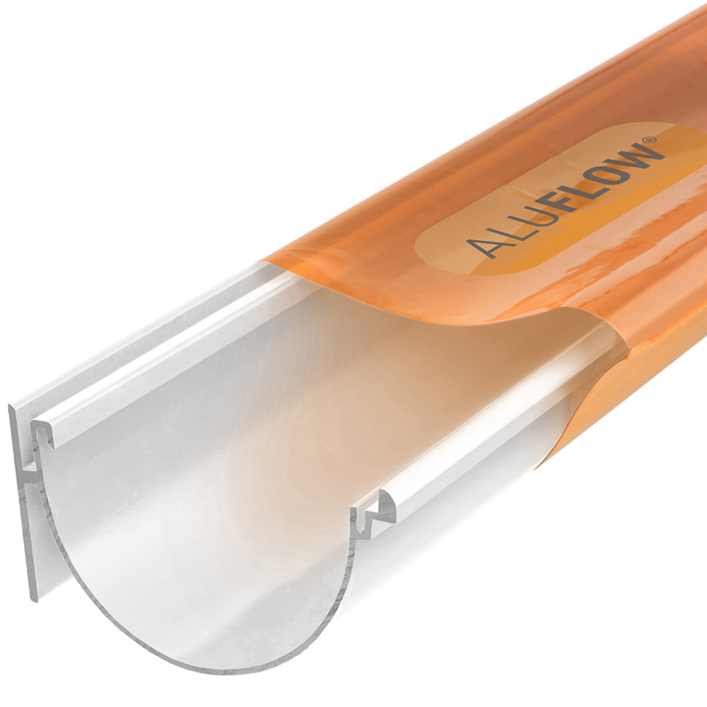 Clear Amber Aluflow White Deep Aluminium Gutter 2m Price Comparisons | Compare The Build