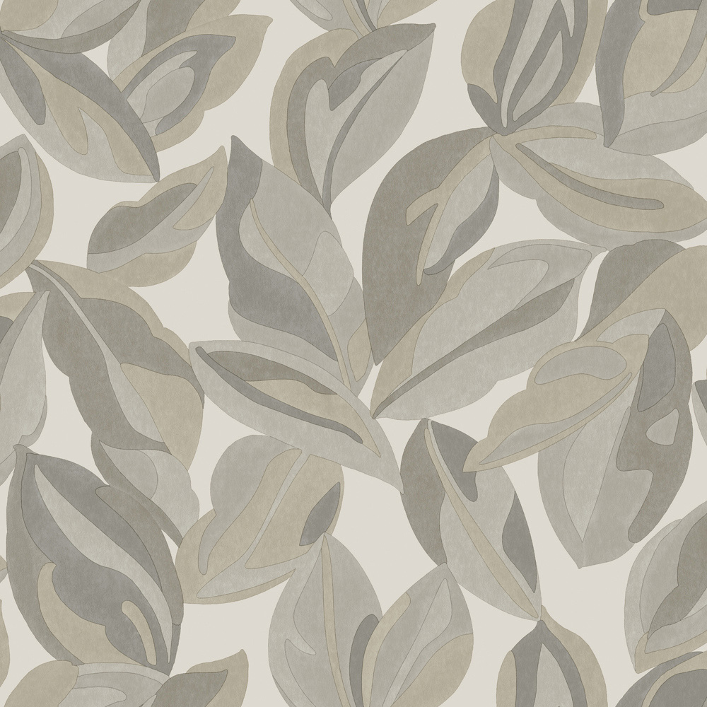 Holden Abstract Leaf Beige Wallpaper Price Comparisons | Compare The Build