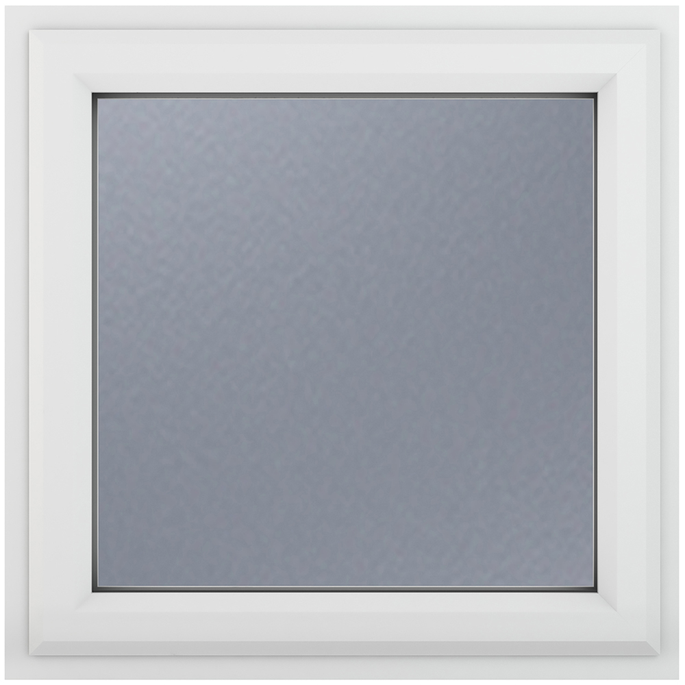 Crystal uPVC Double Glazed Window Top Hung Opener White Obscure Glass 820x820mm Price Comparisons | Compare The Build