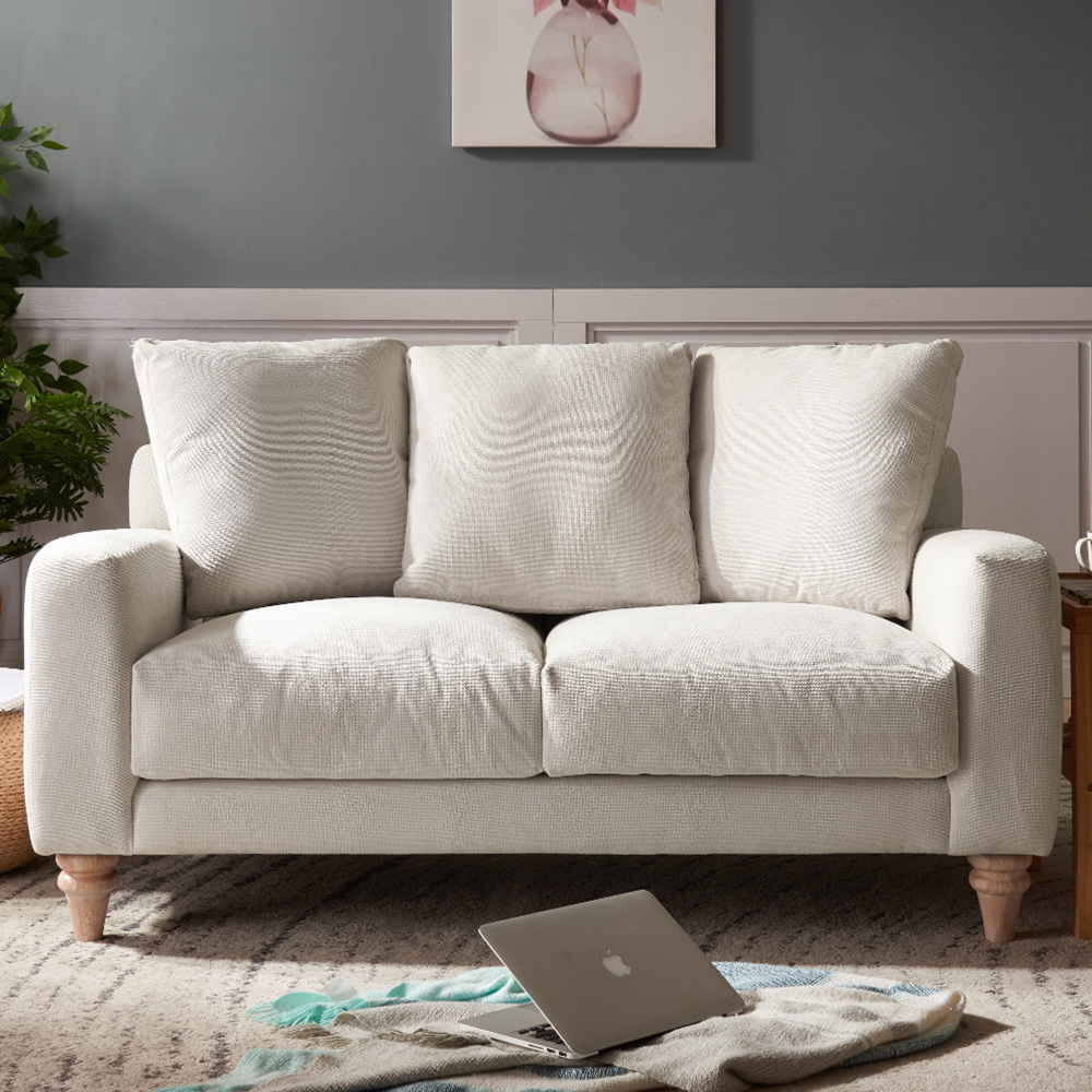 Home Detail Covent 2 Seater Ivory Linen Sofa Price Comparisons | Compare The Build