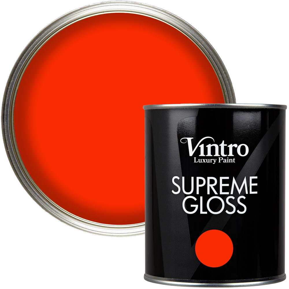 Vintro Paint Walls and Ceilings Racing Red Gloss Paint 1L Price Comparisons | Compare The Build