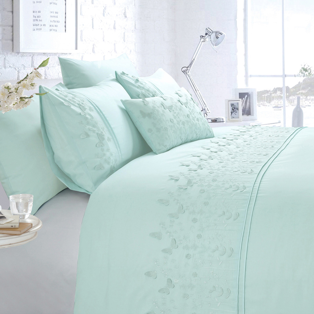 Rapport Home Papillon Boudoir Duck Egg Cushion Price Comparisons | Compare The Build
