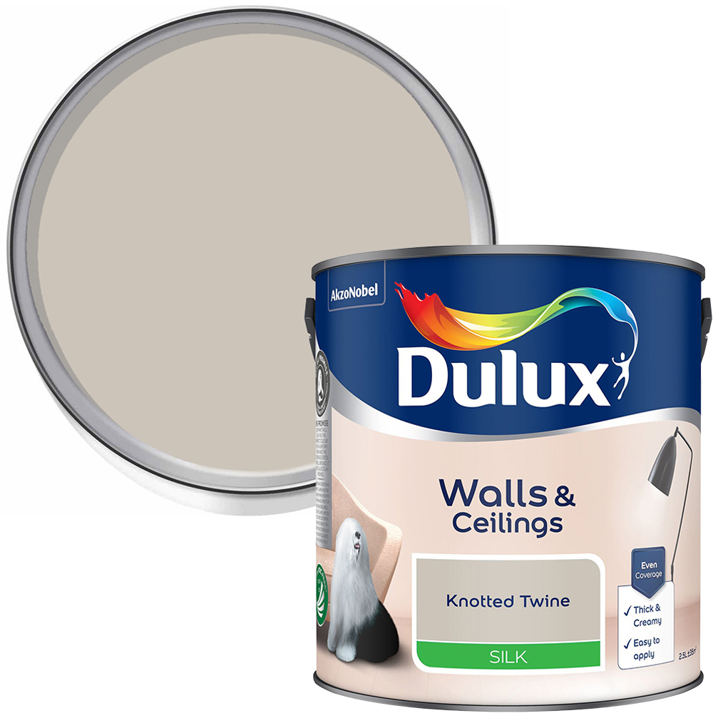 Dulux Silk Emulsion Paint - Knotted Twine / 2.5l | Homebase