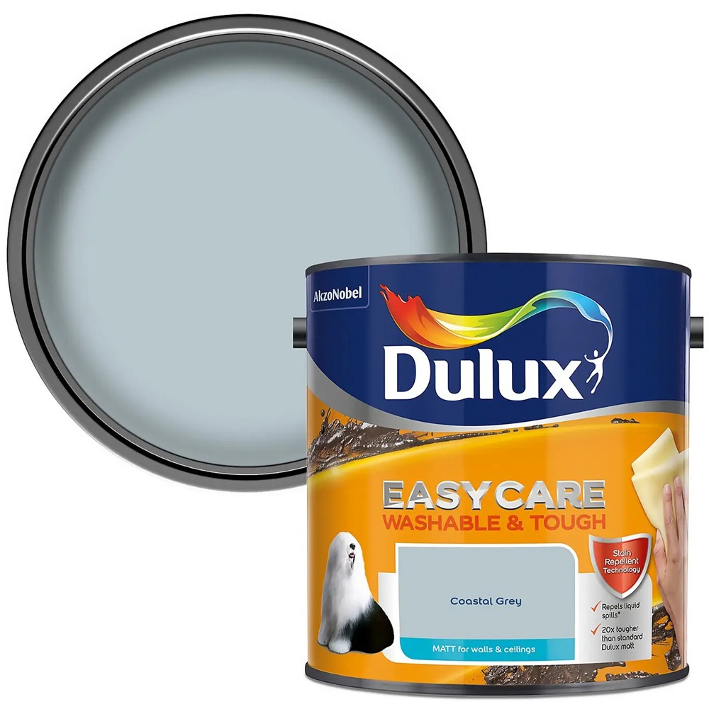 Dulux Easycare Washable & Tough Coastal Grey Matt Paint 2.5L Price Comparisons | Compare The Build