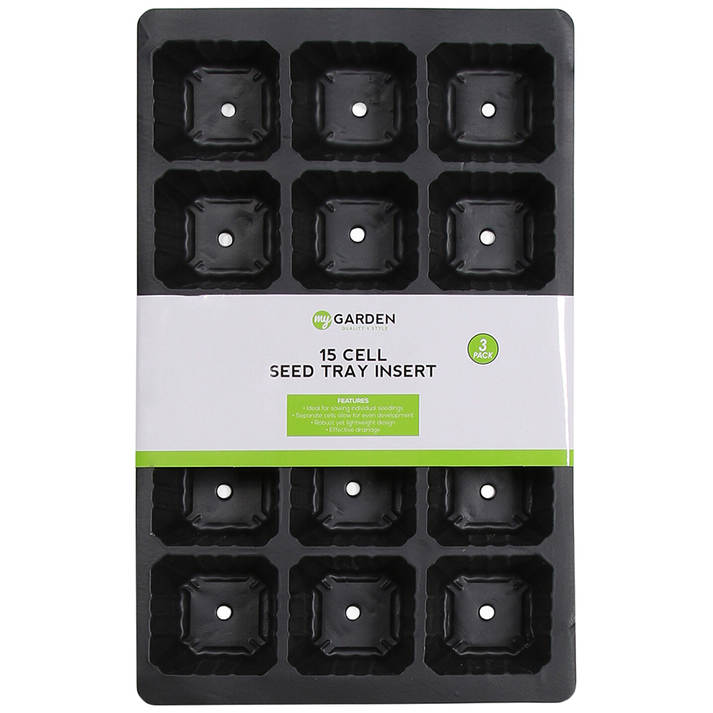 Pack Of Cell Inserts - Black / 15 cells per tray | Homebase