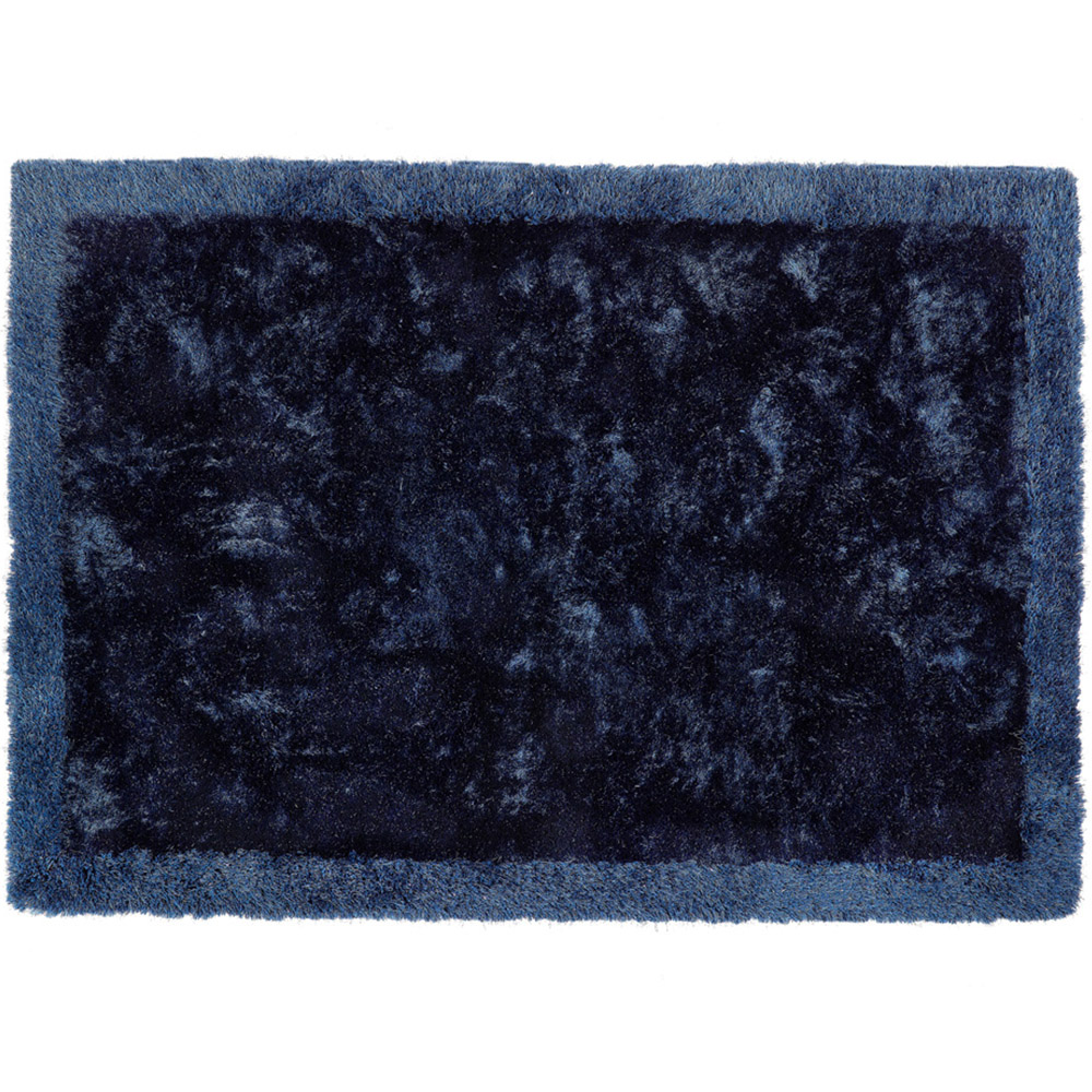 Origins Indigo Shimmer Shaggy Border Rug 80 x 150cm Price Comparisons | Compare The Build