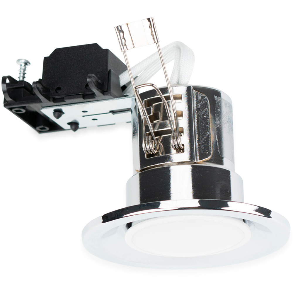 ValueLights Chrome Cool White LED Ceiling Downlight 4 Pack Price Comparisons | Compare The Build