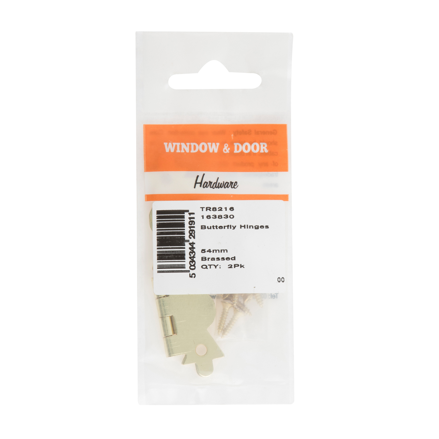 Hiatt 54mm Brassed Butterfly Hinges 2 Pack | Compare The Build