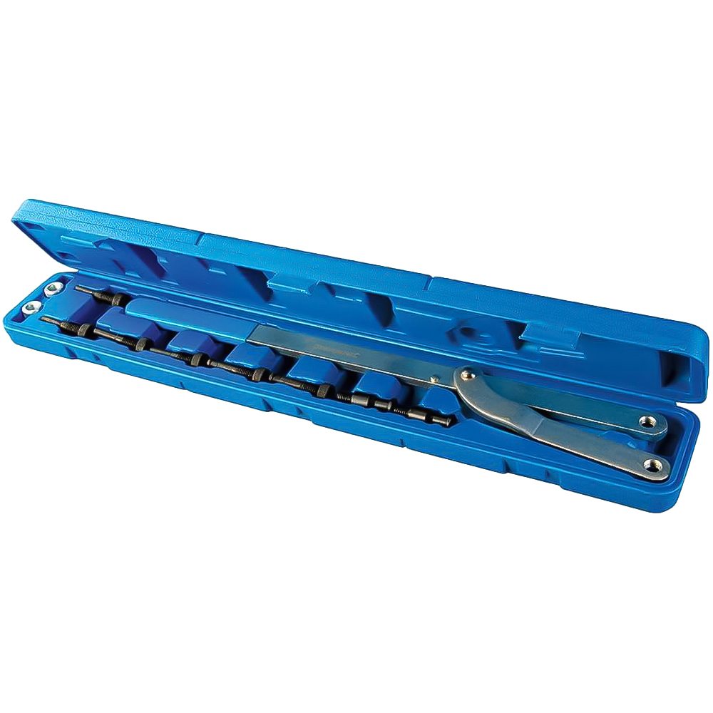Silverline 380077 Universal-Werkstückhalter – Backenöffnung 24 Mm, Mit 8 Stahlstiften