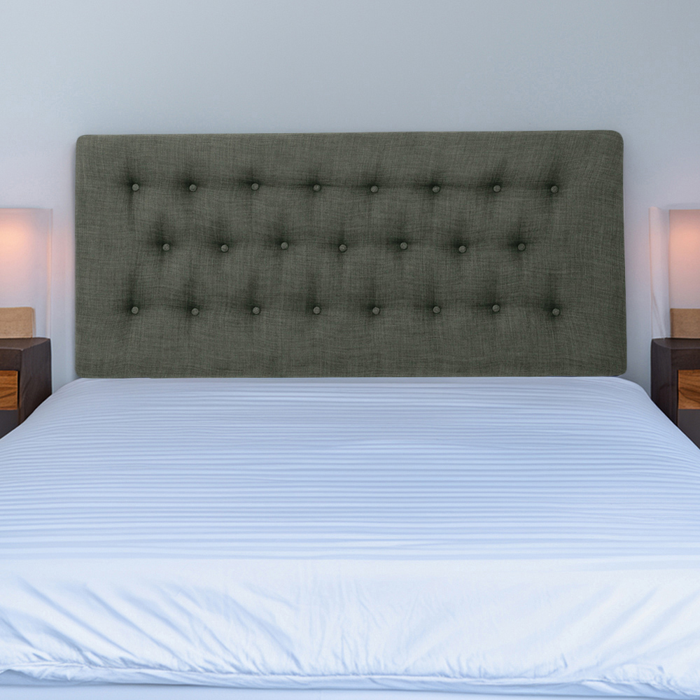 Bedmaster Lona Super King Size Charcoal Linen Buttoned Headboard Price Comparisons | Compare The Build