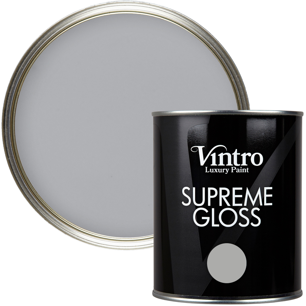Vintro Paint Walls and Ceilings Lincoln Grey Gloss Paint 1L Price Comparisons | Compare The Build