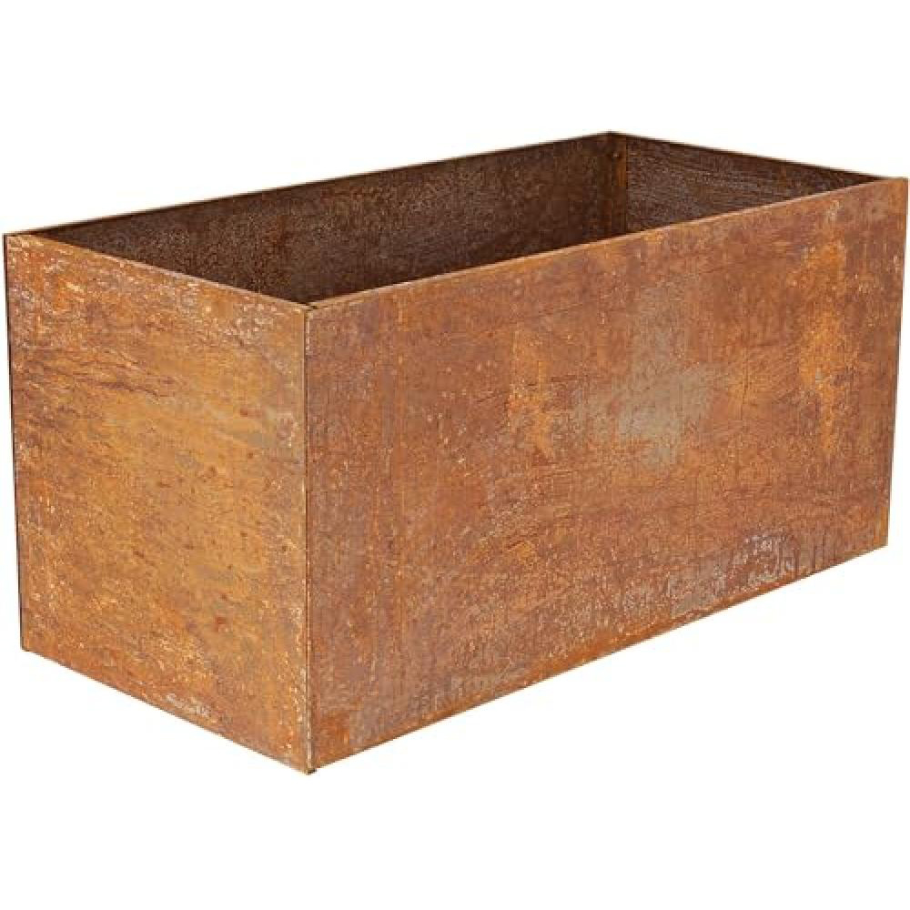 Homebase Rectangular Slabs Fallen Fruits Rust Rectangular Planter 78.2 x 38.2cm | Homebase