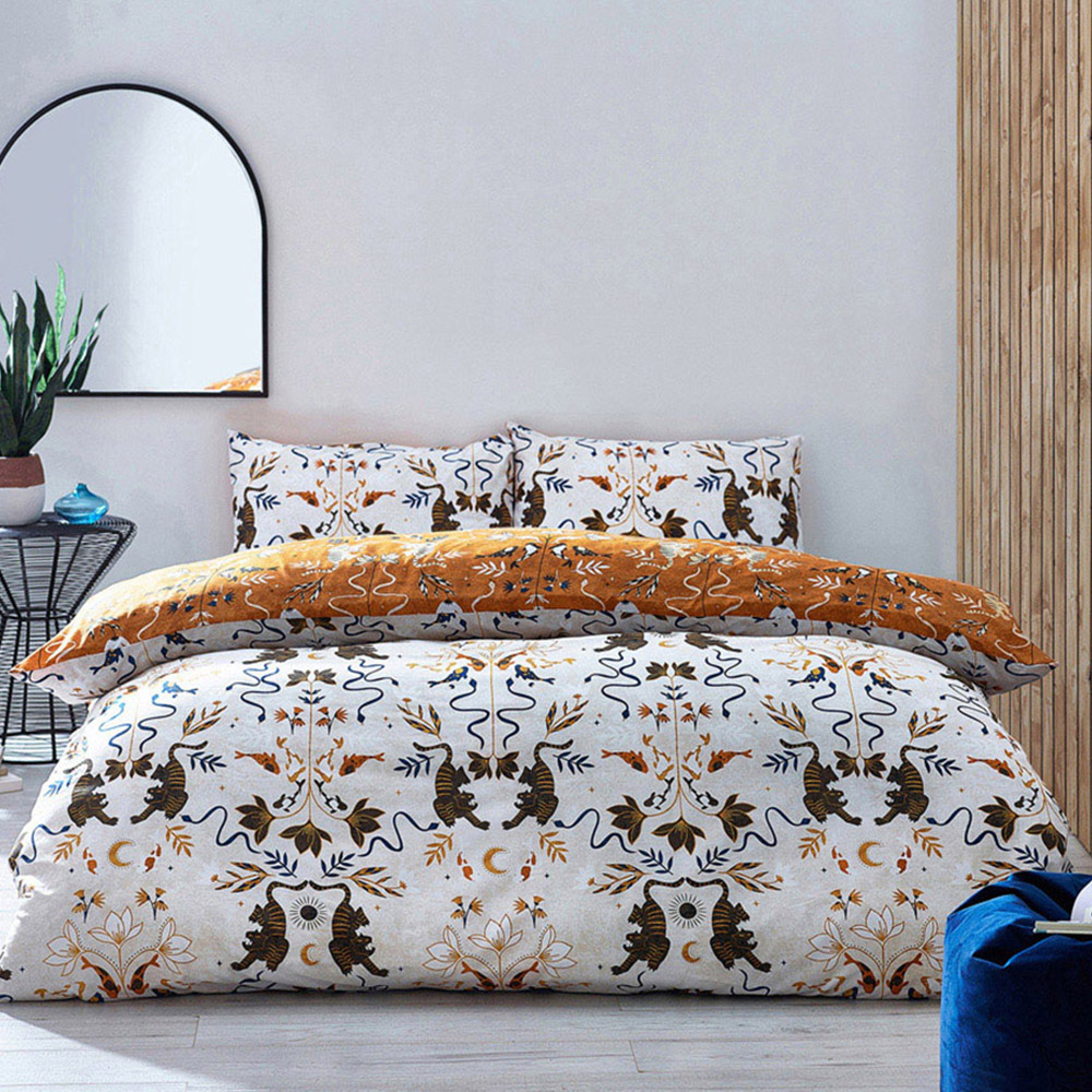 furn. Tigerfish Double Multi Botanical Duvet Cover Set Price Comparisons | Compare The Build