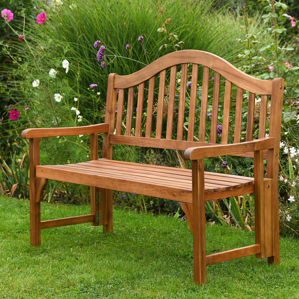 Garden Gear 2 Seater FSC Acacia Folding Bench Price Comparisons | Compare The Build