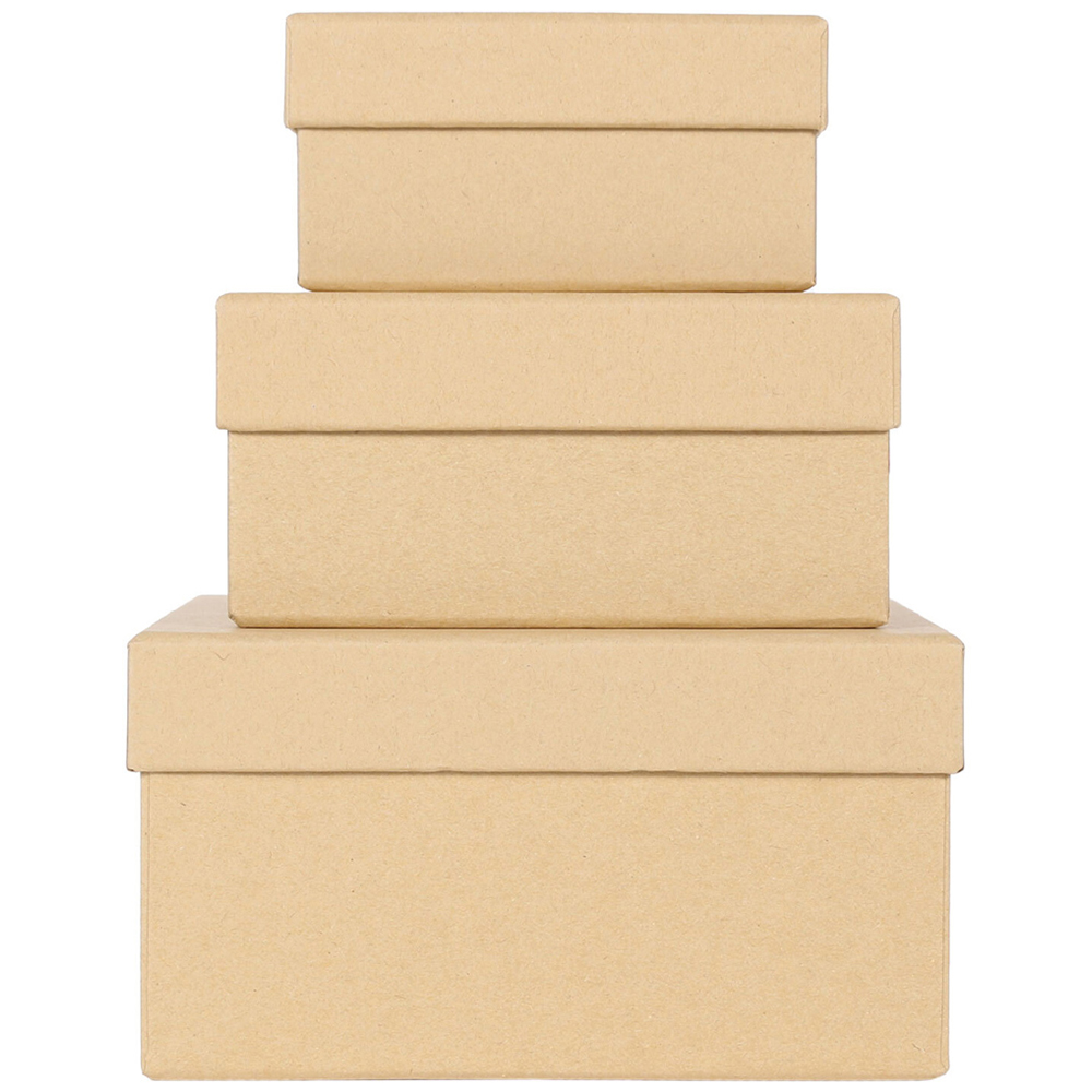 Art Studio Pack of Three Nesting Boxes - Square | Homebase