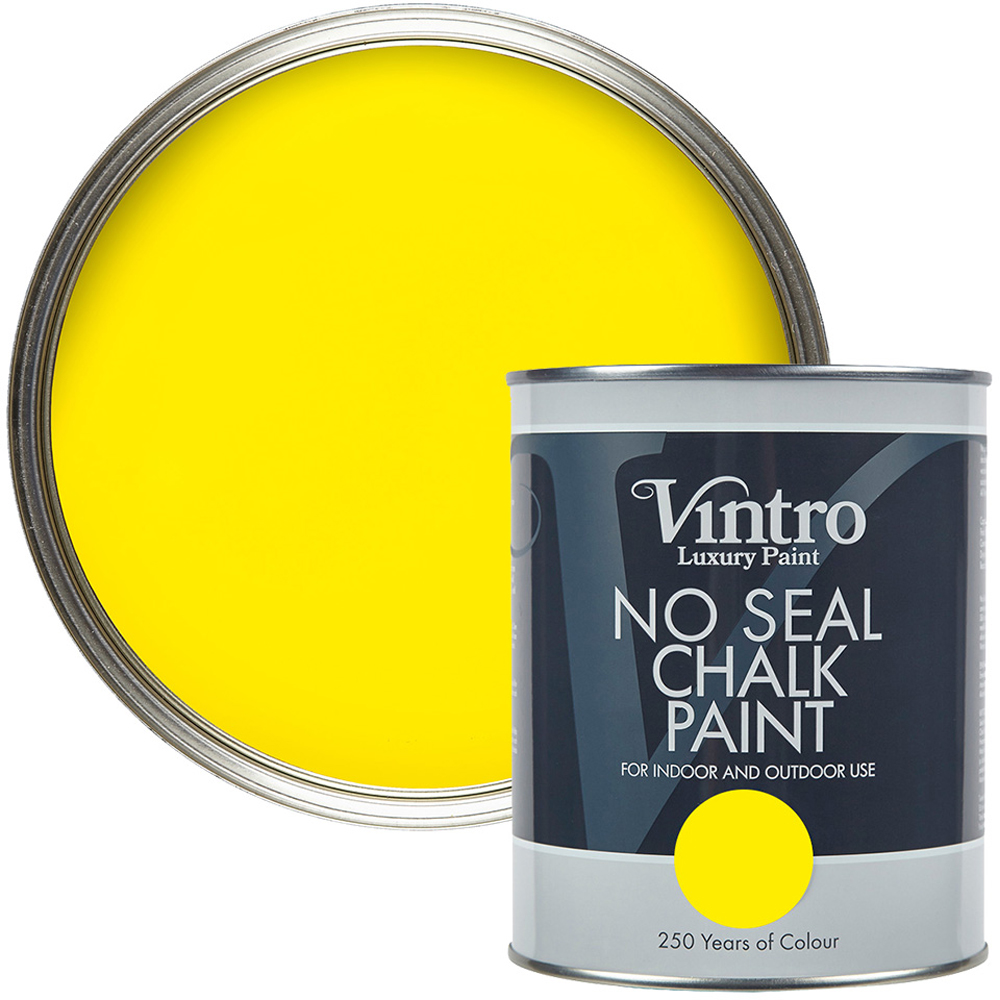 Vintro Paint Osborne Yellow No Seal Chalk Paint 1L Price Comparisons | Compare The Build