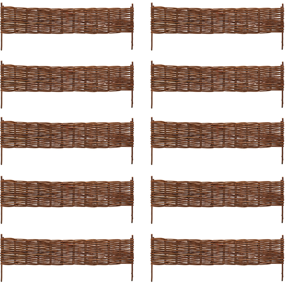 Garden Gear Willow Border 100 x 35cm 10 Pack | Homebase