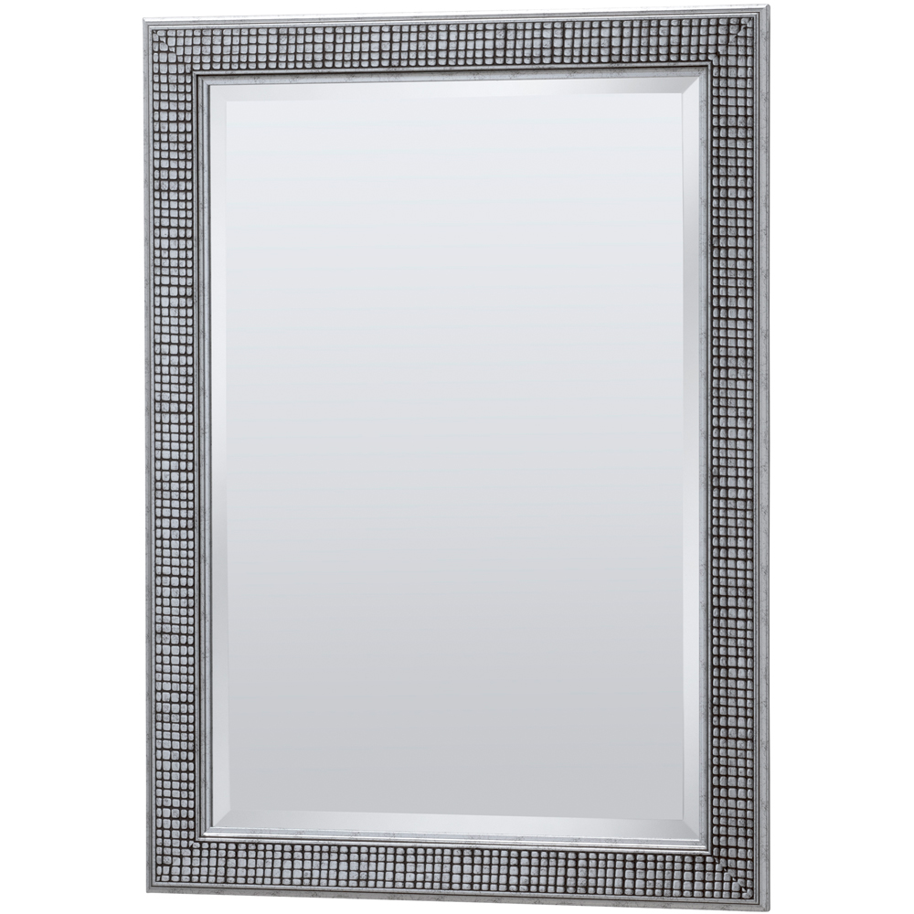 Yearn Silver Cobble Stoned Framed Wall Mirror 100.5 x 72.5cm Price Comparisons | Compare The Build